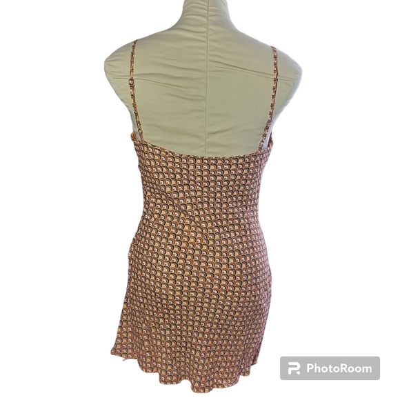 Charlie Holiday Kenzie Mini Geometric Print Slip Dress Size S (4) - Picture 6 of 10